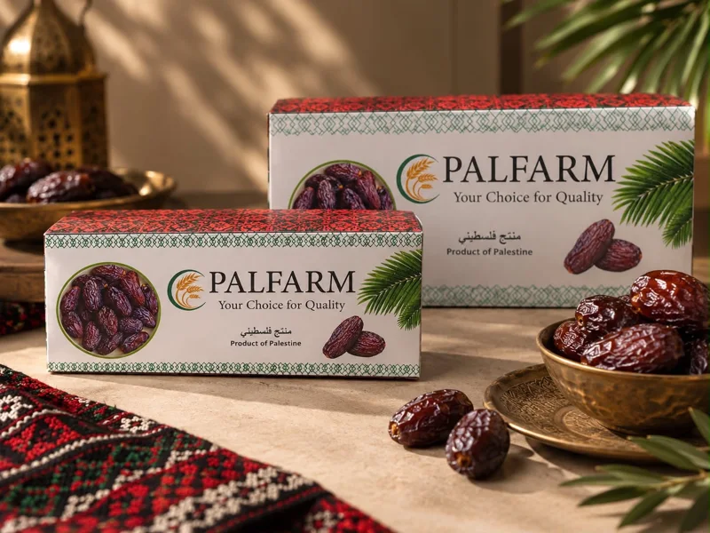 عبوتان من PALFARM مع التمر
